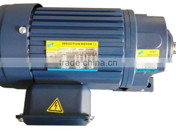 Single Phase Starting Capacitor Centrifugal Switch Gear Motor 400w