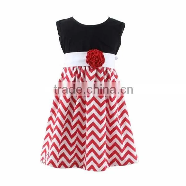 2016 New Casual High Quality Cotton Round Neck Baby One-piece Dress Designs for Girl photo-4