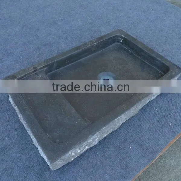 Blue Stone Rectangle Vessel Sink photo-4