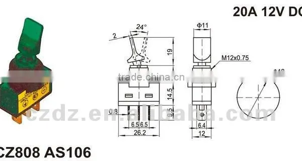 15A ON-OFF-ON Momentary Toggle Switch,toggle Switches With Metal Shake Handle photo-6