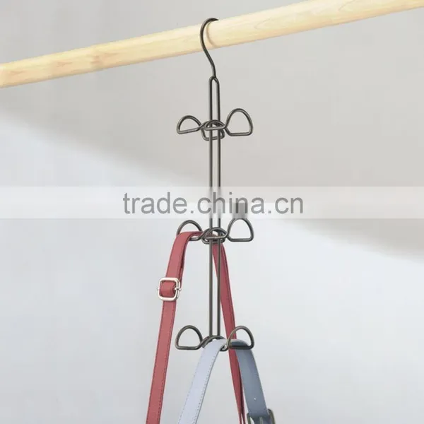 6 Hooks Bronze/Chrome Handbag Holder Hanging Closet Organizer for Closet Accessories photo-2
