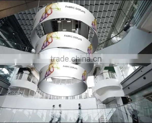 Circular Trade Show Welcome Hanging Banner, Ceiling Hanging Banner photo-2