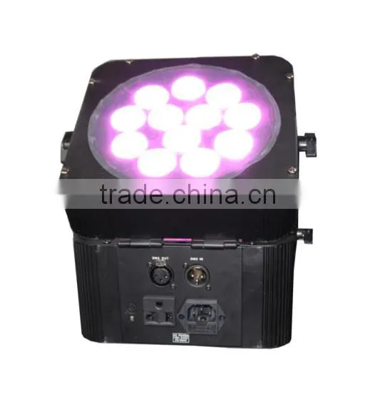 12x15w RGBWA 5in1 DMX Wireless Battery Led Flat Par Light