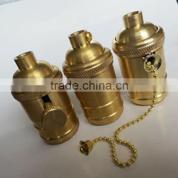 Edison Antique Lamp E27 Brass Lampholder Metal Screw Lamp Socket photo-3