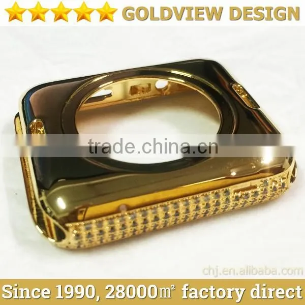 Wholesale Gold Rose Housing for Apple Watch Housing With Diamond,watchband Will Come Soon photo-6