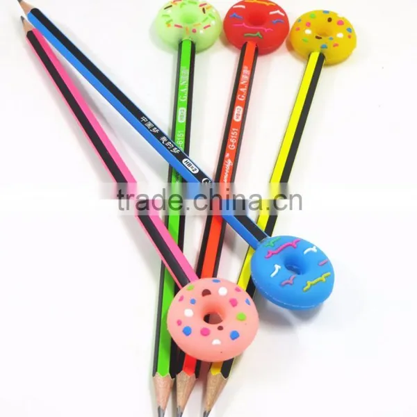Promotional Gift Wholesale Rubber Color PVC 3d Pencil Topper photo-3