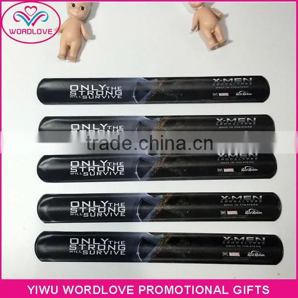 Custom Reflective Slap Band/reflective PVC Wristband/wide Pvc Slap Bracelet photo-6