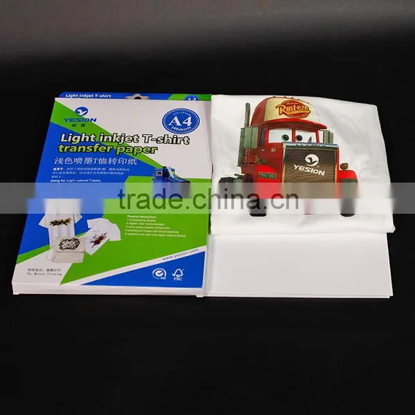 Yesion A4 A3 Inkjet Heat Transfer Printing Paper For 100% Cotton T-shirts photo-2