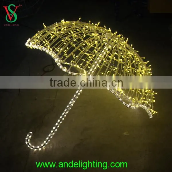 230V 85*100cm Fancy Outdoor Christmas Decoration Umbrella Light photo-4
