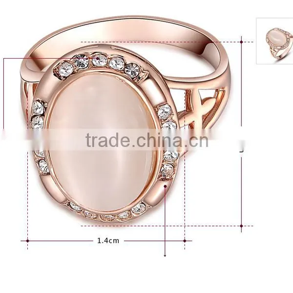 Best Price Fashion Women Enagement Crystal Stone O-Ring photo-2