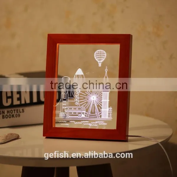 Funny Acrylic LED Light 3D Photo Display Frame photo-4