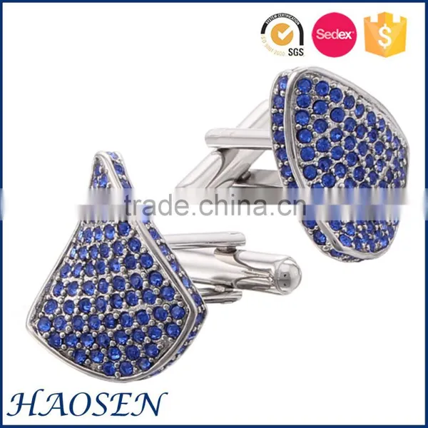 2015 New Arrival Rose Gold Plated Jewelry Crystal Cufflinks photo-6
