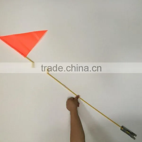 Safety Flag Fluro Orange Bicycle Childs Bike Mobility Scooter Pram Kids Safety Flag 122CM
