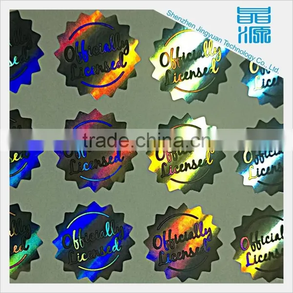 Security Genuine PET Hologram Sticker Anti-counterfeit Laser Sticker and Anti-faker Sticker Label photo-4