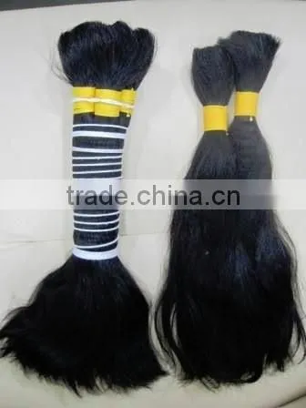 100% Unprocessed Indian Virgin Remy Human Hair Extension/bulk photo-5