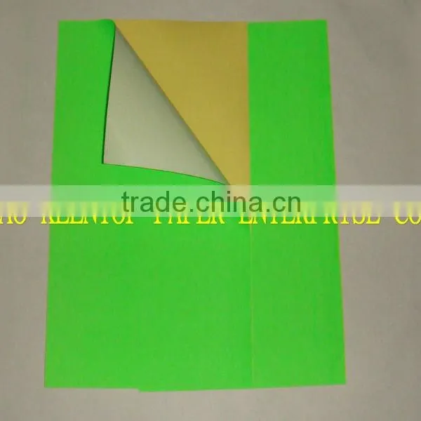 Fluorescent Adhesive Label Paper