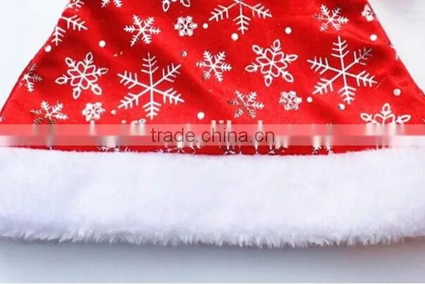 Cute Red Christmas Plush Santa Claus Hat photo-2