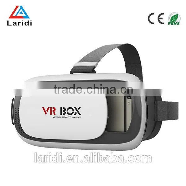 2016 Google Cardboard 2nd Generation VR BOX 3d Tempera Helmet VR Glasses Virtual Reality Headmount + Bluetooth Controller photo-3