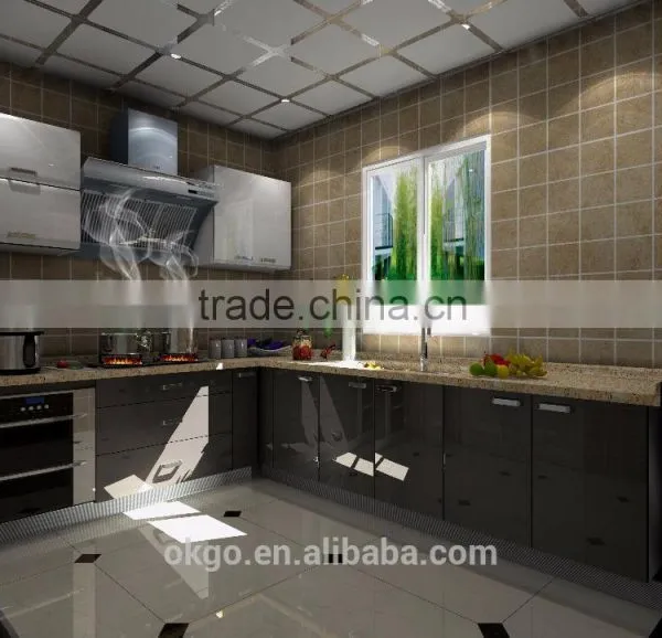Home Design Custom Kitchen Cupboard Wall Unit for Flat photo-3