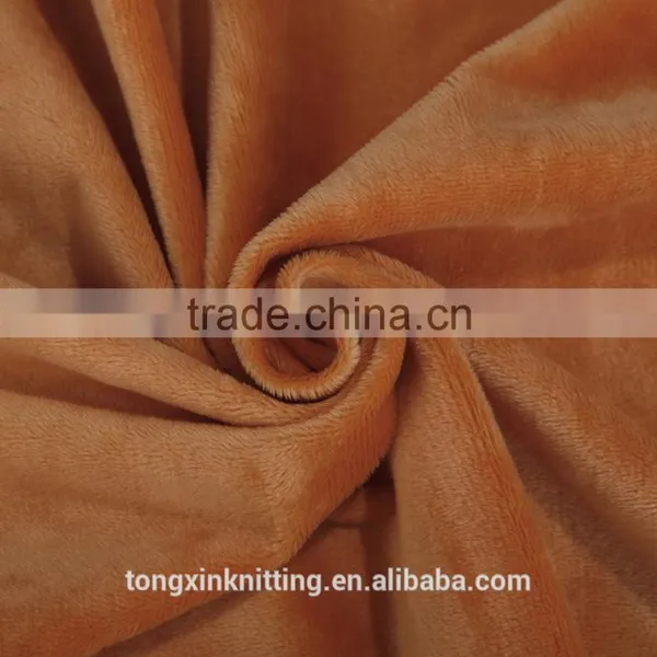 100% Polyester Short Low Pile Plush Fabric for Car/Interlining/Bedding