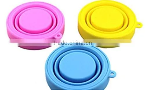 Silicone BPA-Free 16 Ounce Dishwasher Safe Pop Up Cup Collapsible Travel Cup Camping Foldable Mug photo-2