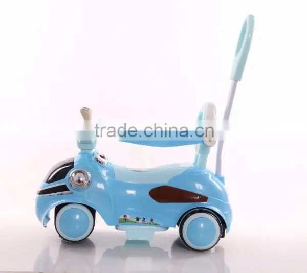 Pretty Pink Blue Color Kids Eletric Mini Car Toys With Two Silicon Swing Wheels photo-5