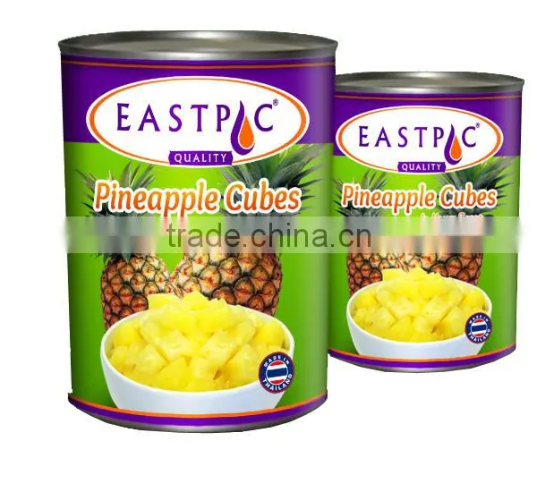 Eastpac Canned Pineapple Cubes in Heavy/Light syrup