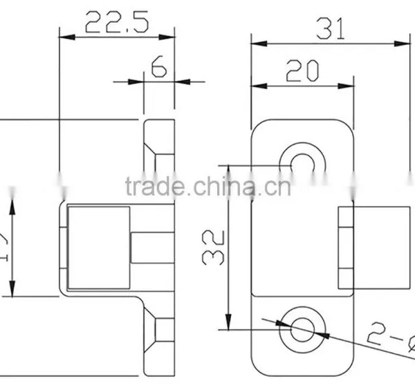 Door Buffer Rubber Plastic Damper for Cabinet Door photo-2