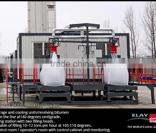 Bitumen big bag filling system