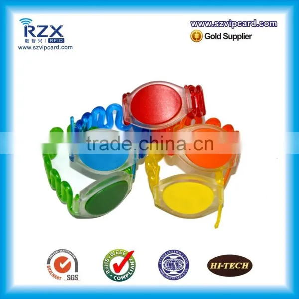 Full Color ABS ISO14443A Chip Passive 13.56Mhz Wristband photo-3