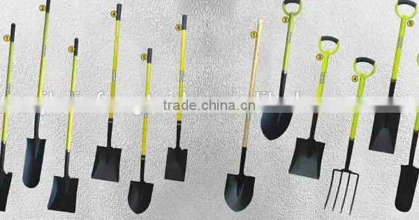 2015 the Direct Factory Sale Various Styles Farming Snow Carbon Steel Shovel With Fiberglass and Wood Handle photo-3