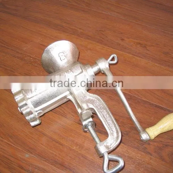 NO 10 Cast Iron Tin Plated Meat Mincer photo-3
