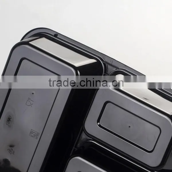 3 Compartments Lunch Food Storage Container Plastic Food Container With Lid photo-3