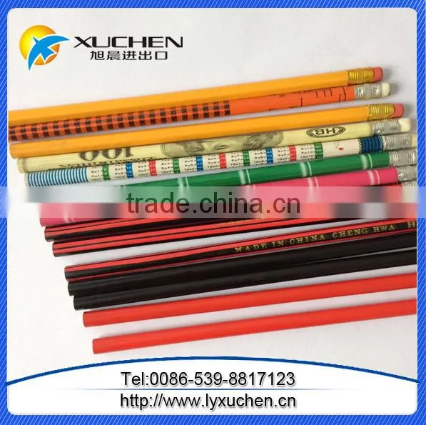 Customized Plastic Mantle Standard School Writing Pencil With Eraser photo-3