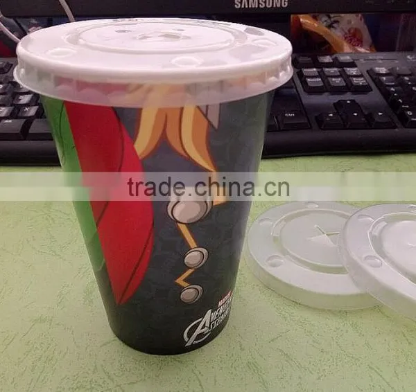 Clear Disposable Plastic Flat Lid for 8oz and 12oz Paper Cups photo-2