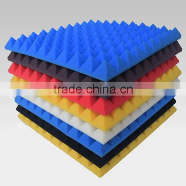 High Quality 3d Acoustic Wall Panel Colorful Pyramid Shape