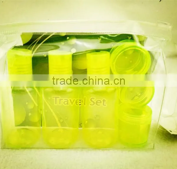 7pcs Cheap Color Plastic Travel Bottle Set Travel Bottle Kit Bottle Container photo-5