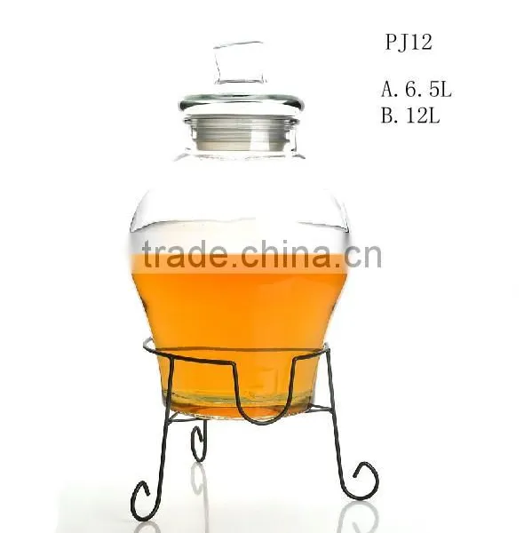 Metal Stand Selling a Large Glass Jar for Beverage Store photo-2