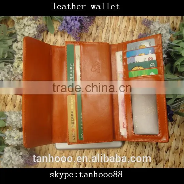 Emboss Logo Genuine Leather Ladies Wallets and Purses photo-6