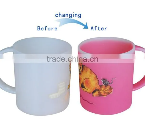 Customized Design PS Plastic 10oz Coffee Mug With Color Changing photo-2