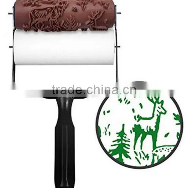 DIY 3D Paint Roller Brush Design Rubber Paint Roller Decorative Paint Roller photo-2