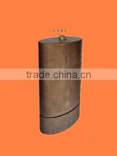 Small Ball Shape Fiber Glass Water Fountain With Rattan Base photo-5