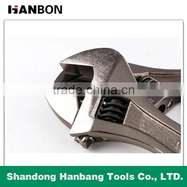 Black Nickel Finish Adjustable Wrench With Good Quality Made in China photo-6