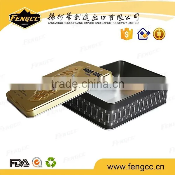 New Style Flat Blank Luxurious Small Tin Box photo-2