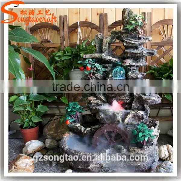 Outdoor Customized Fiber Glass Artificial Rockry Fountain Artificial Rockry Project Fountain for Sale photo-3
