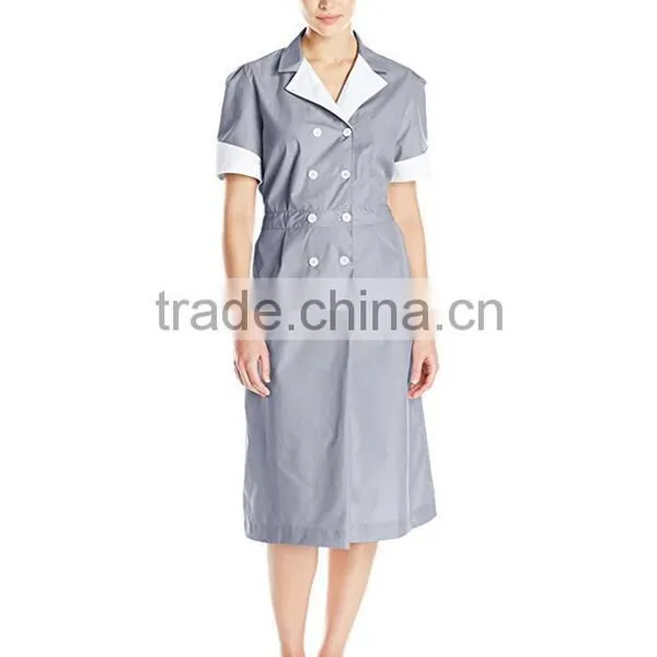 Fashionable Nurse Uniform Designs Wholesale New Style Bulk Cheap High Quality Long Medical Dress Women Hospital Uniform photo-4