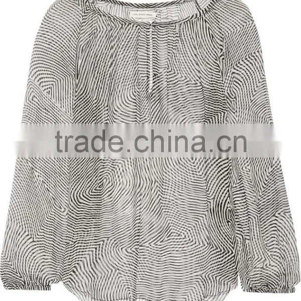 Hot Sale Silk Blouses New Models for Women OEM Service photo-3