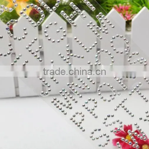 Decorative Craft Crystal Acrylic Diamond Gem Rhinestone 3D Stickers photo-6
