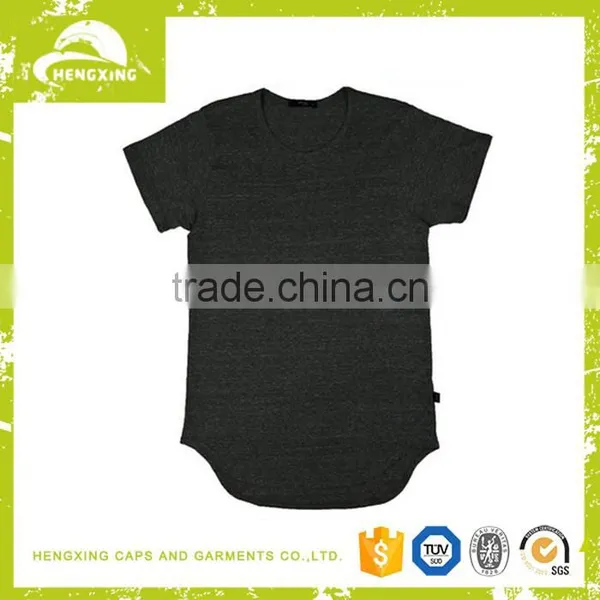 Custom High Quality Hip Hop Light Weight Oversized Longline Blank Couple T-shirt photo-3