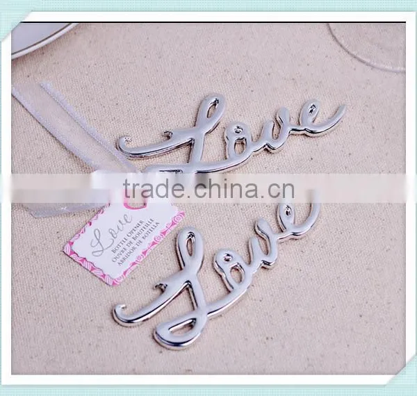 Best Quality Chrome Love Bottle Opener Wedding & Bridal Shower Favors and Gift For Guest photo-2